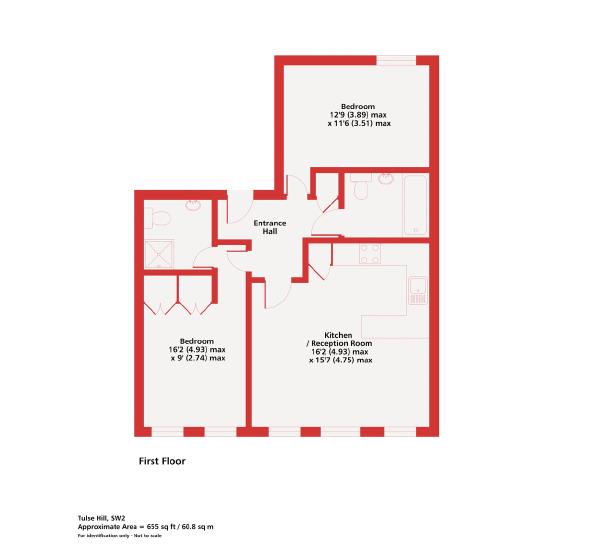 London 2 Bed Flat, Tulse Hill, SW2 To Rent Now for £1,860.00 p/m