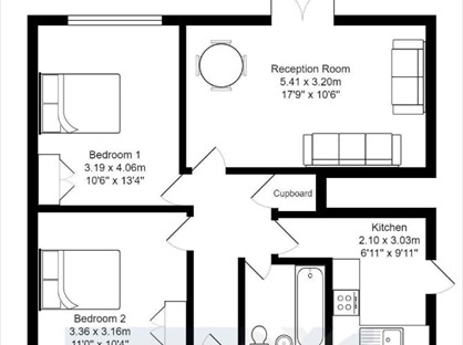 Room in a Shared Flat, Mayford Close, SW12
