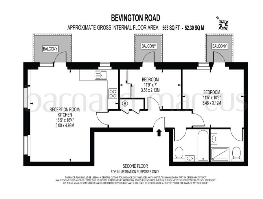 Additional image 9 of 2 Bed Flat, Bevington Road, W10, N1 7GU