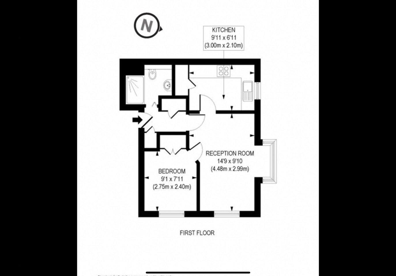 London 1 Bed Flat, Beechwood Grove, W3 To Rent Now for £1,200.00 p/m