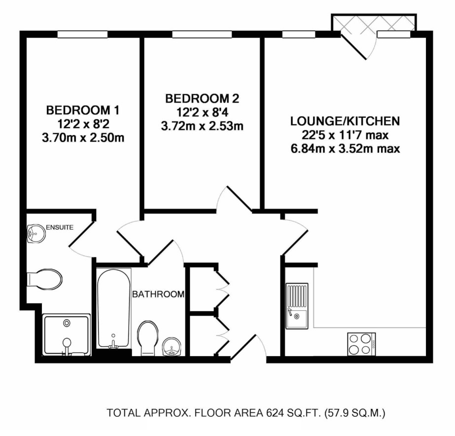 Reading 2 Bed Flat, Englefield House, RG30 To Rent Now for £1,450.