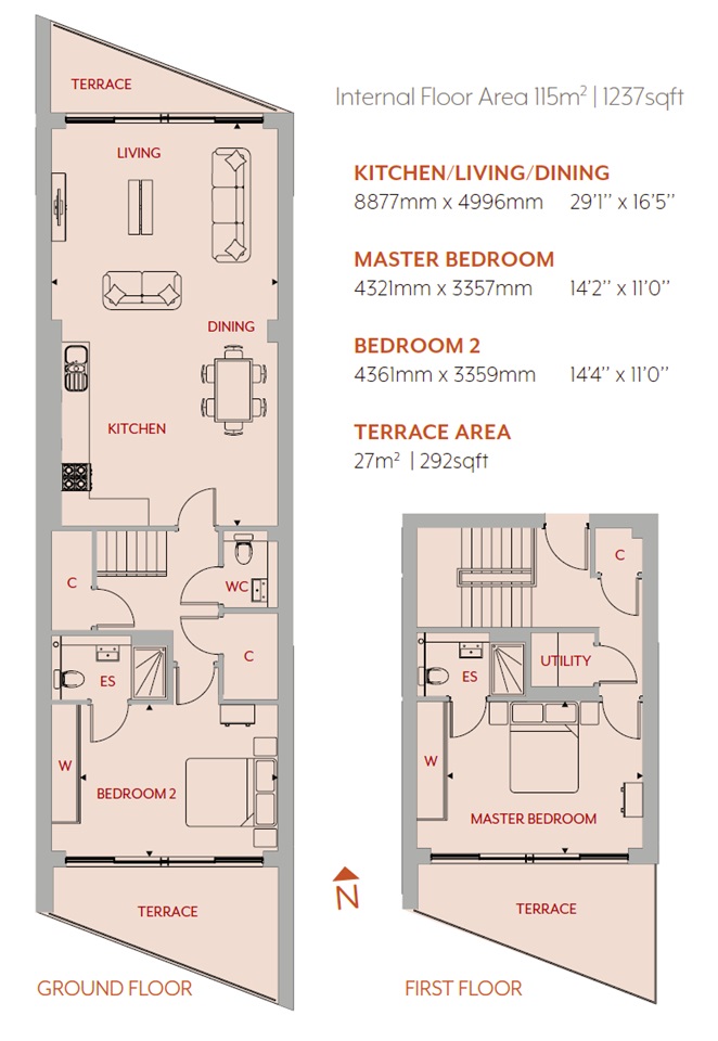 Additional image 14 of 2 Bed Flat, The Redwoods, CB3, N1 7GU