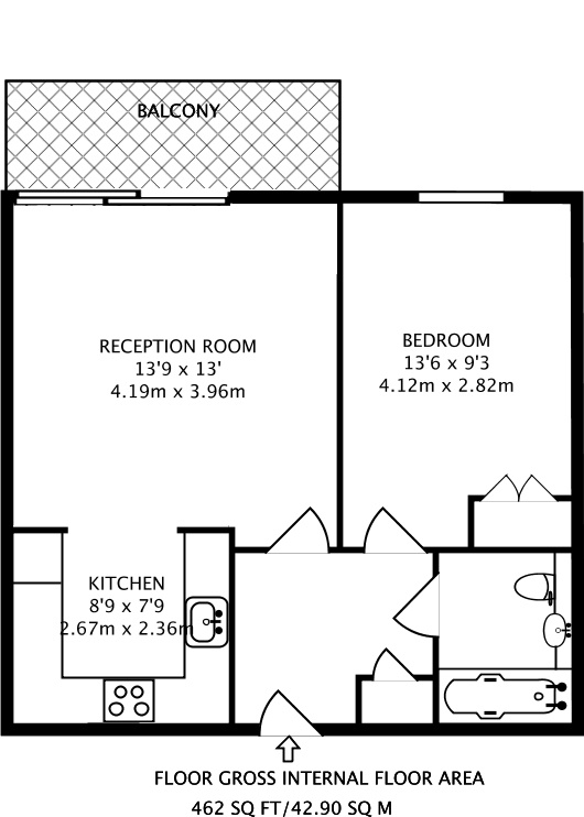 London 1 Bed Flat, Cassilis Road, E14 To Rent Now for £1,900.00 p/m