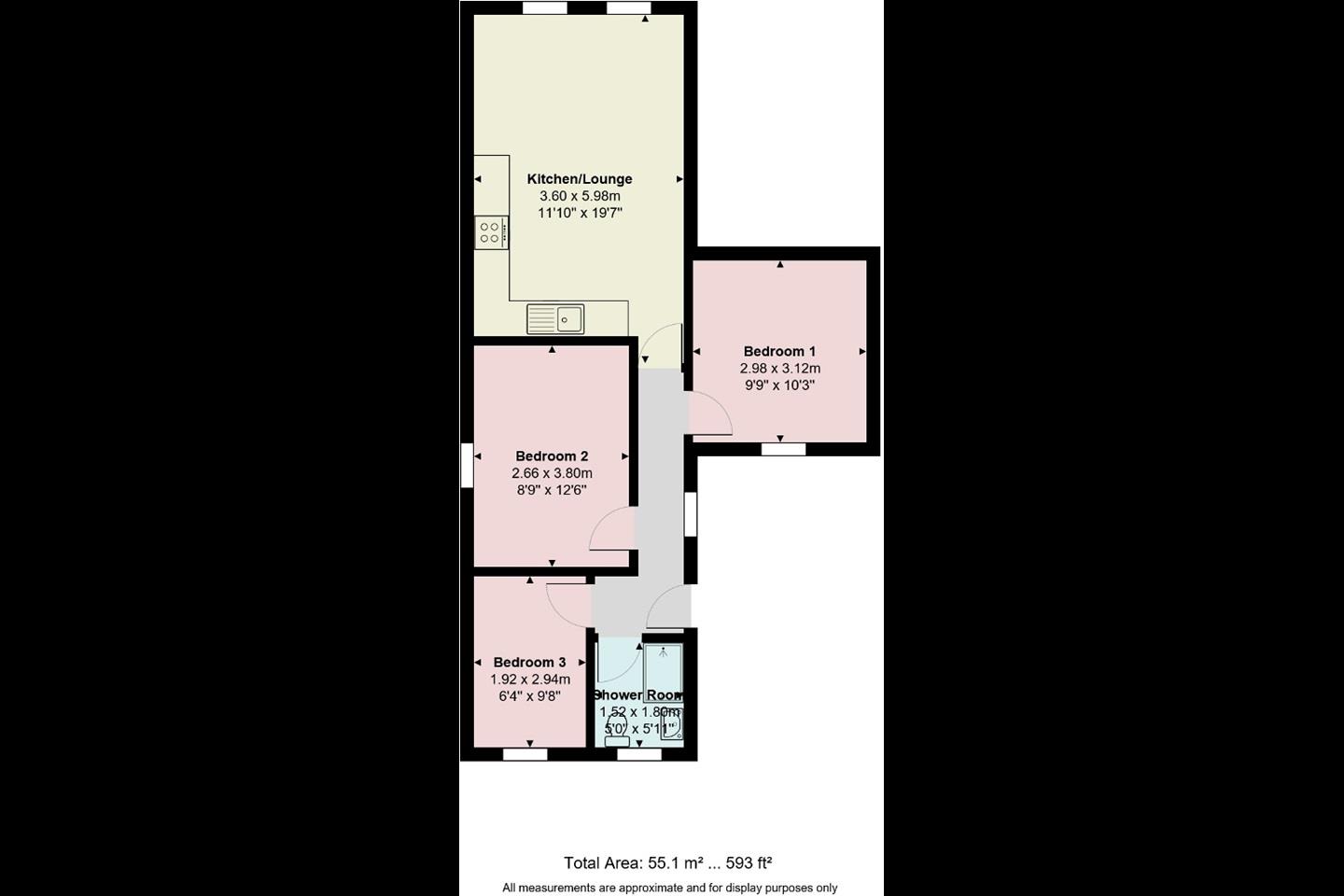 London 3 Bed Flat, Finchley Road, NW2 To Rent Now for £2,000.00 p/m