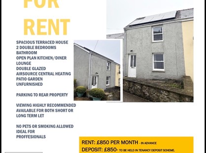 2 Bed Terraced House, Friars Park, SA31