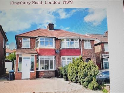3 Bed Semi-Detached House, Kingsbury Road, NW9