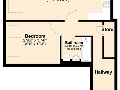 1 Bed Penthouse, The Brooks, B66