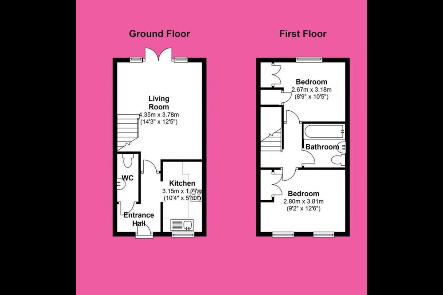 Wokingham 2 Bed Terraced House, Rosebay, RG40 To Rent Now for £