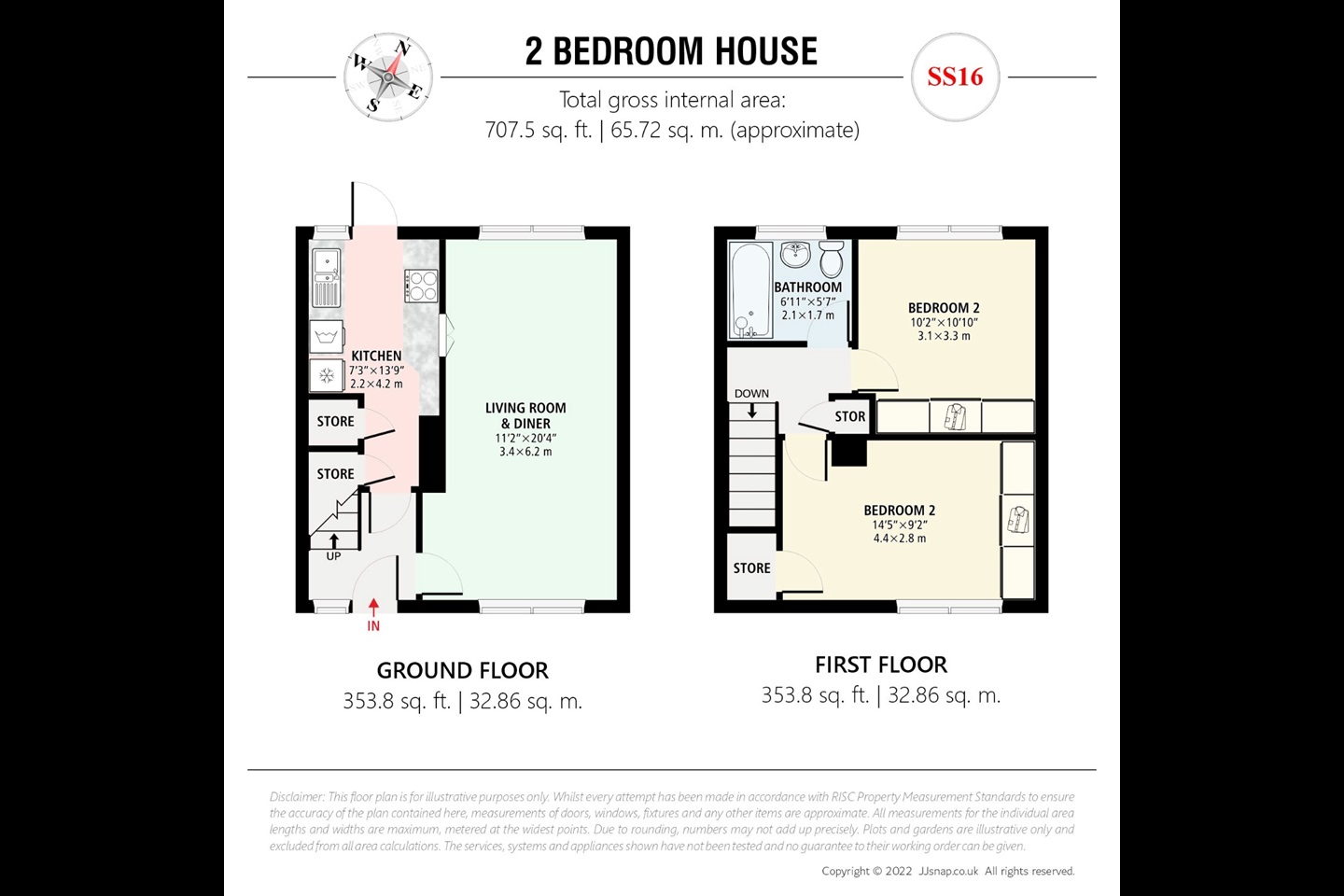 Basildon 2 Bed SemiDetached House, The Knares, SS16 To Rent Now