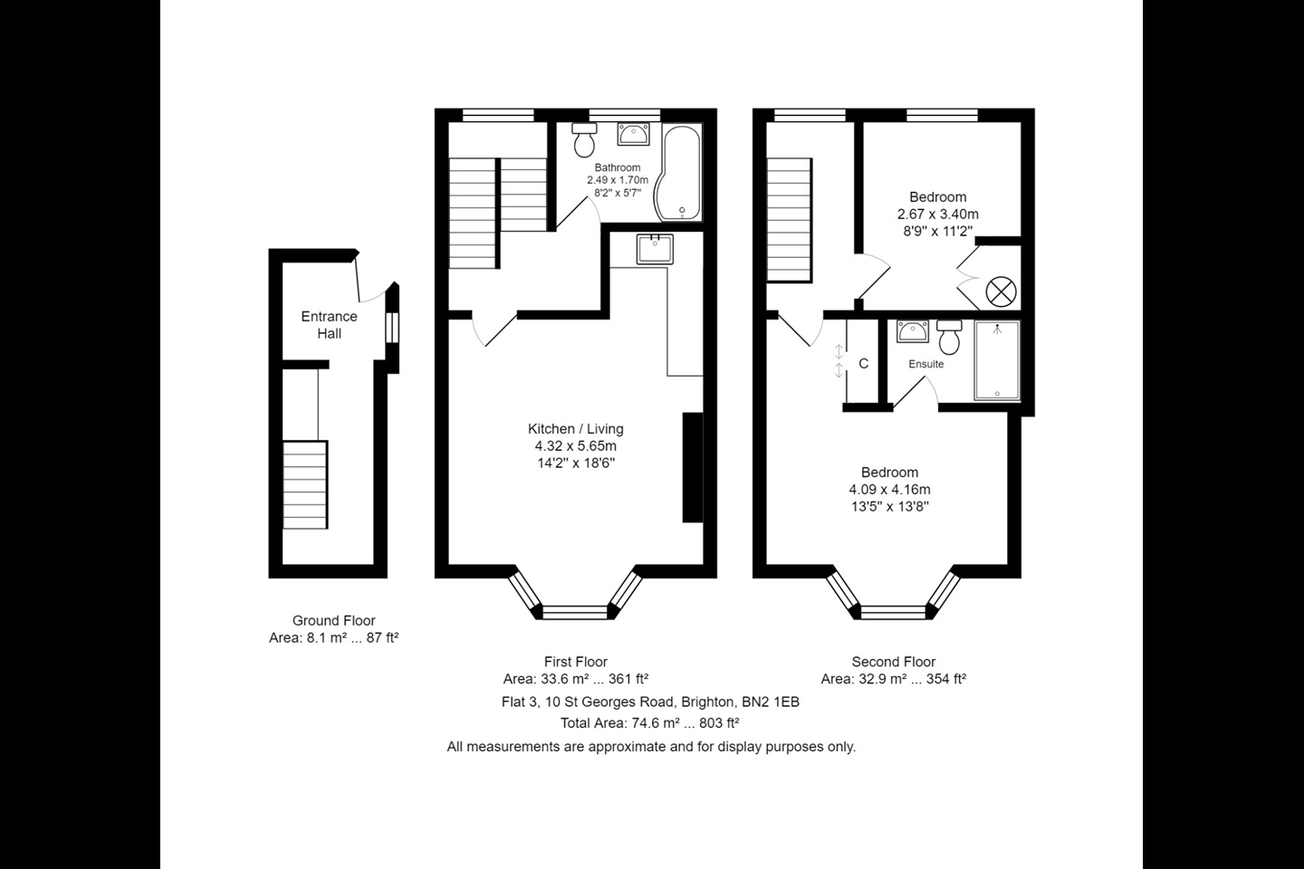 2 Bed Terraced House, St. Georges Road, BN2, N1 7GU