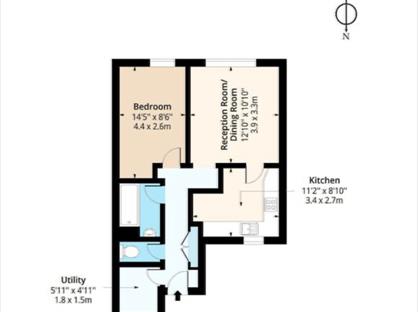 1 Bed Flat, Hadrians Ride, EN1