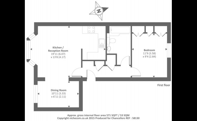 Additional image 2 of 1 Bed Flat, New Bright Street, RG1, N1 7GU