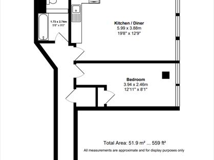 1 Bed Flat, South Street, RM1