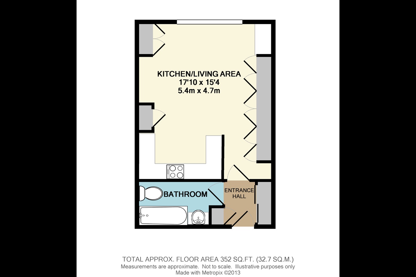 Stanwell, StainesUponThames Studio Flat, Douglas Road, TW19 To