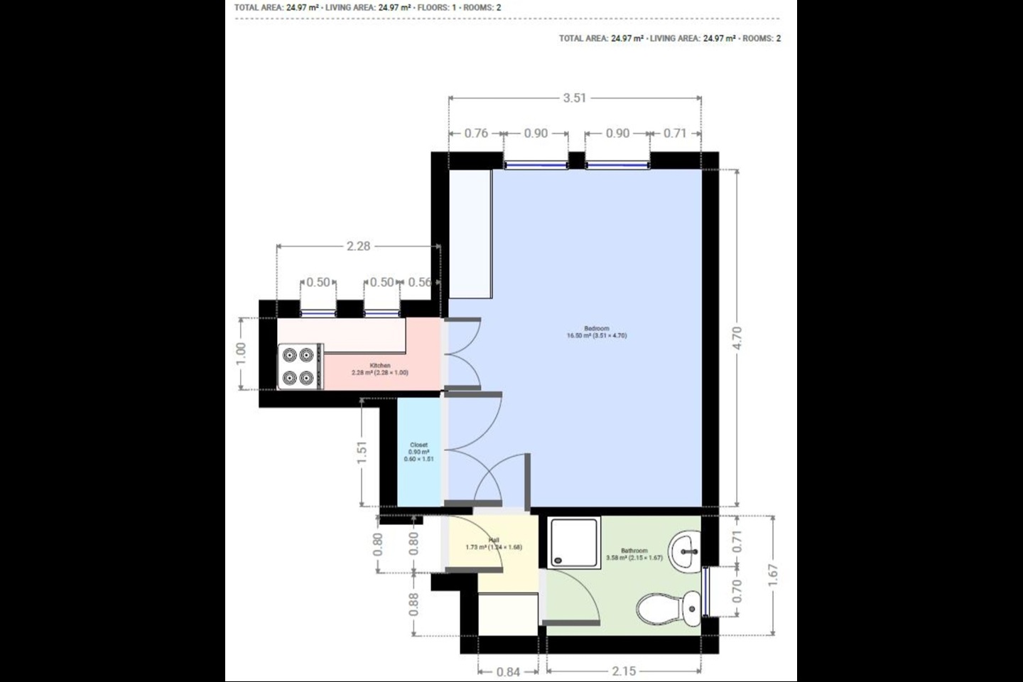 London Studio Flat, Finchley Road, NW2 To Rent Now for £1,150.00 p/m