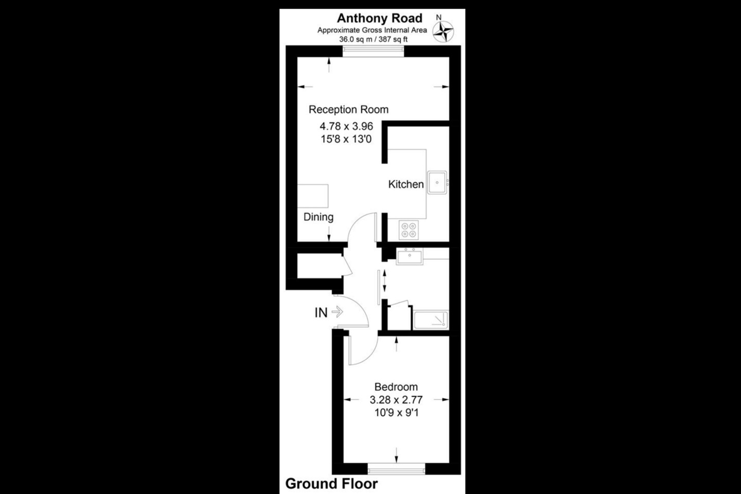London 1 Bed Flat, Anthony Road, SE25 To Rent Now for £1,300.00 p/m