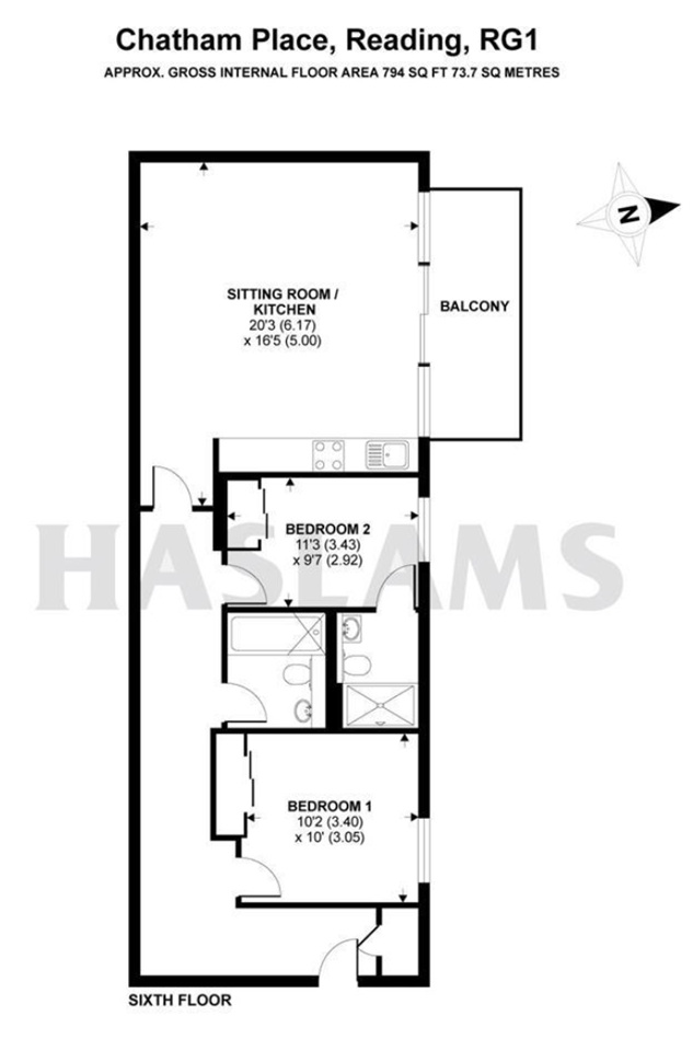 2 Bed Flat, Halcyon, RG1 photo 5