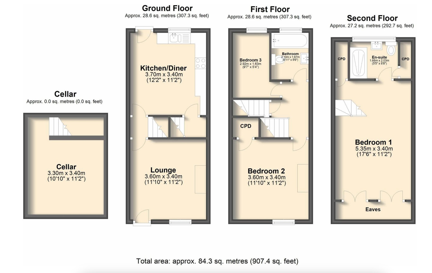 Additional image 2 of 3 Bed Terraced House, Leamington Street, S10, N1 7GU