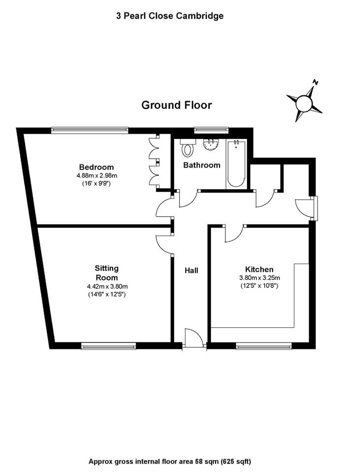 Additional image 6 of 1 Bed Flat, Pearl Close, CB4, N1 7GU