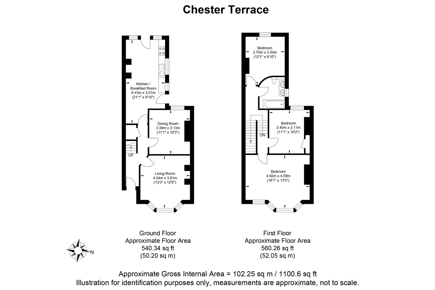 Additional image 3 of 3 Bed Terraced House, Chester Terrace, BN1, N1 7GU