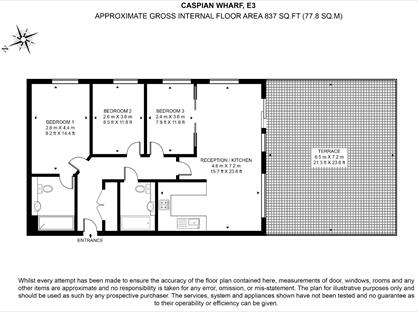 3 Bed Flat, Caspian Wharf, E3