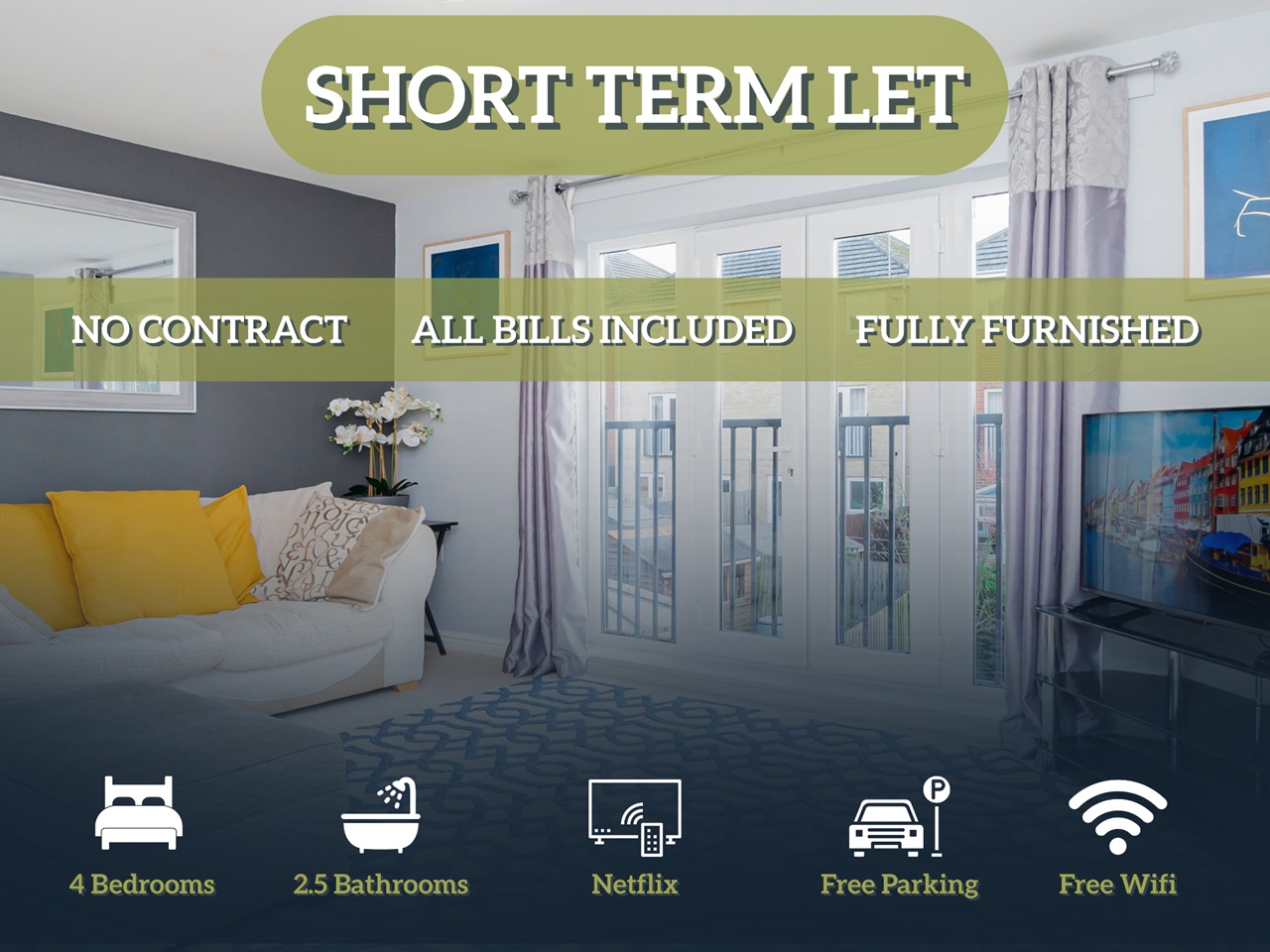 4 Bed Semi-Detached House, Regis Park Road, RG6, N1 7GU