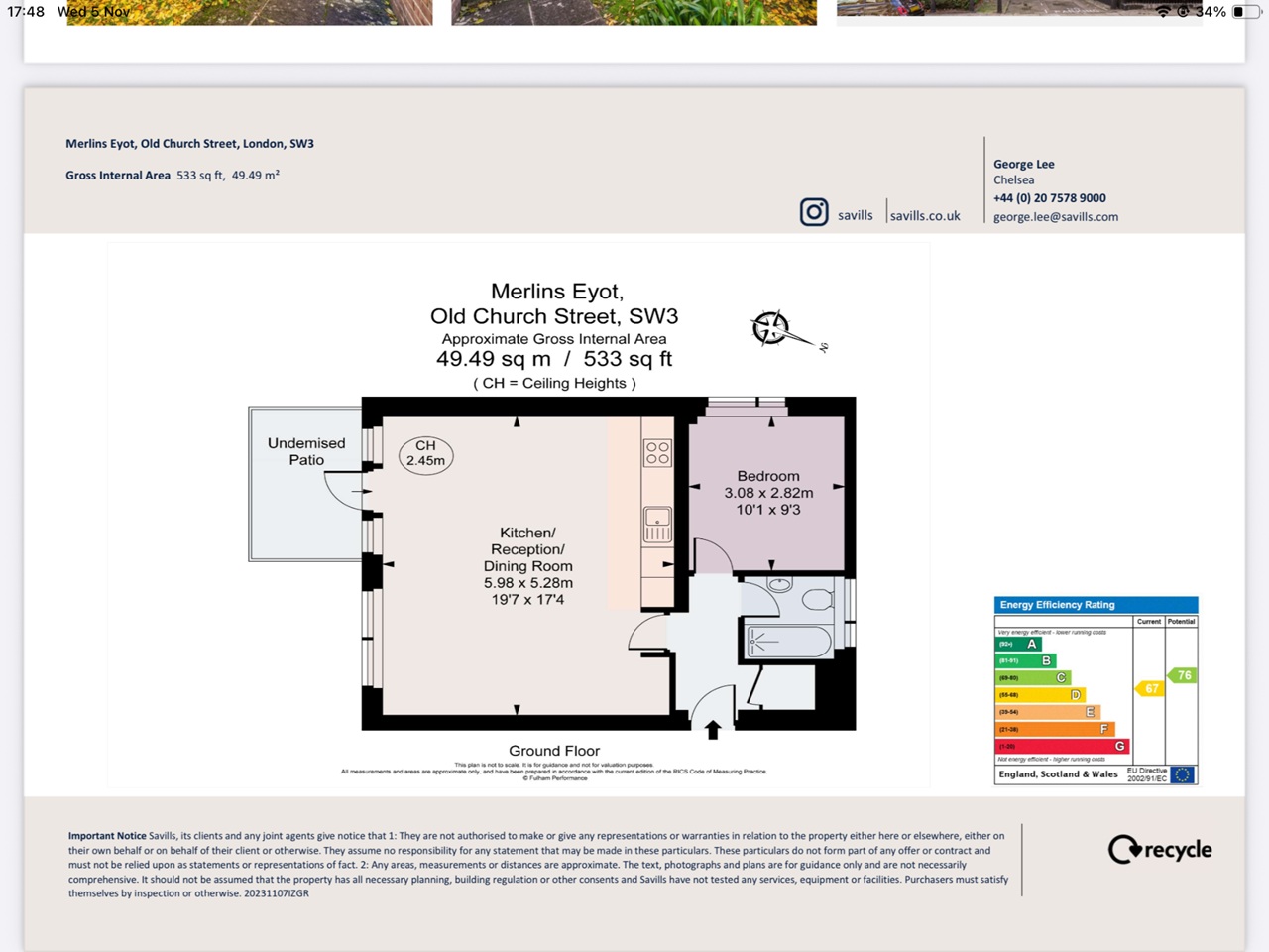 Additional image 4 of 1 Bed Flat, Old Church Street, SW3, N1 7GU