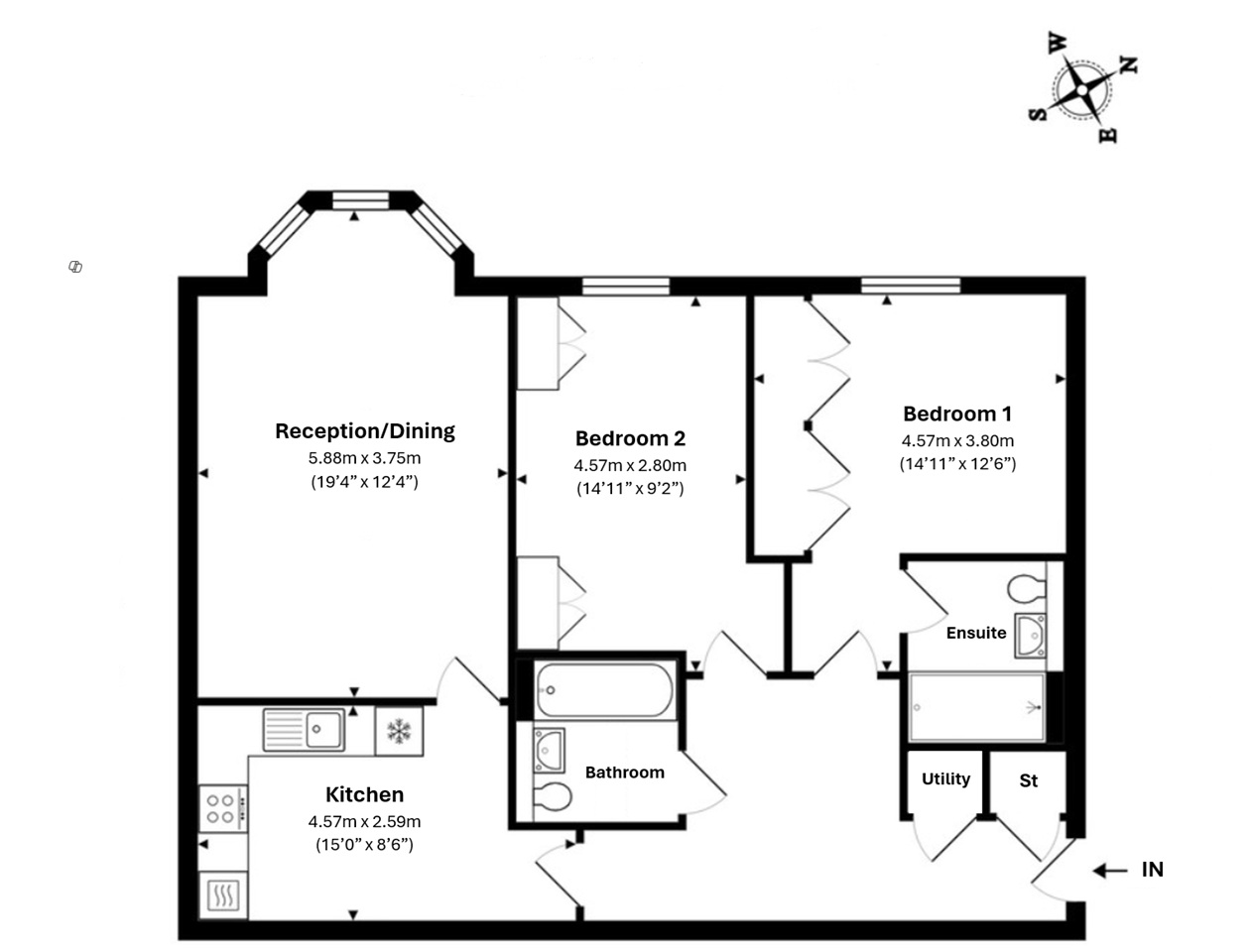 London - 2 Bed Flat, Northpoint Square, NW1 - To Rent Now for £2,700.00 p/m