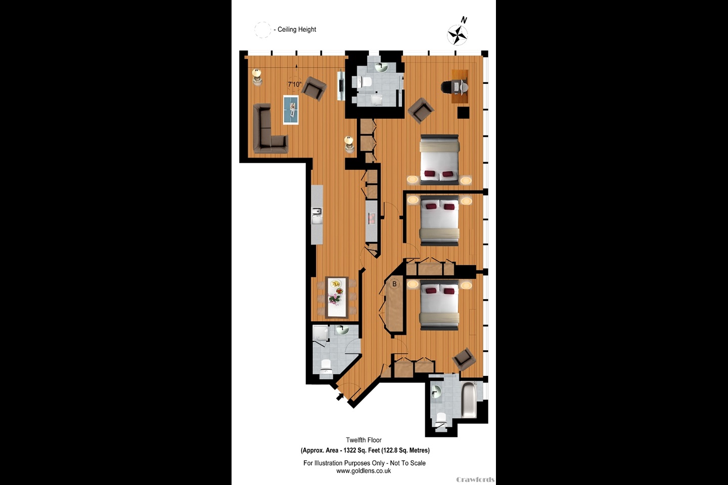 Additional image 27 of 3 Bed Flat, Marathon House, NW1, N1 7GU