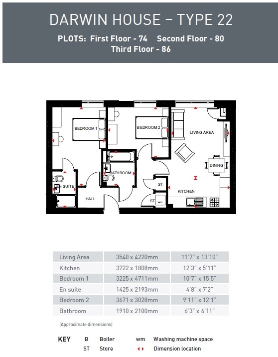 2 Bed Flat, Darwin House, B5 photo 2