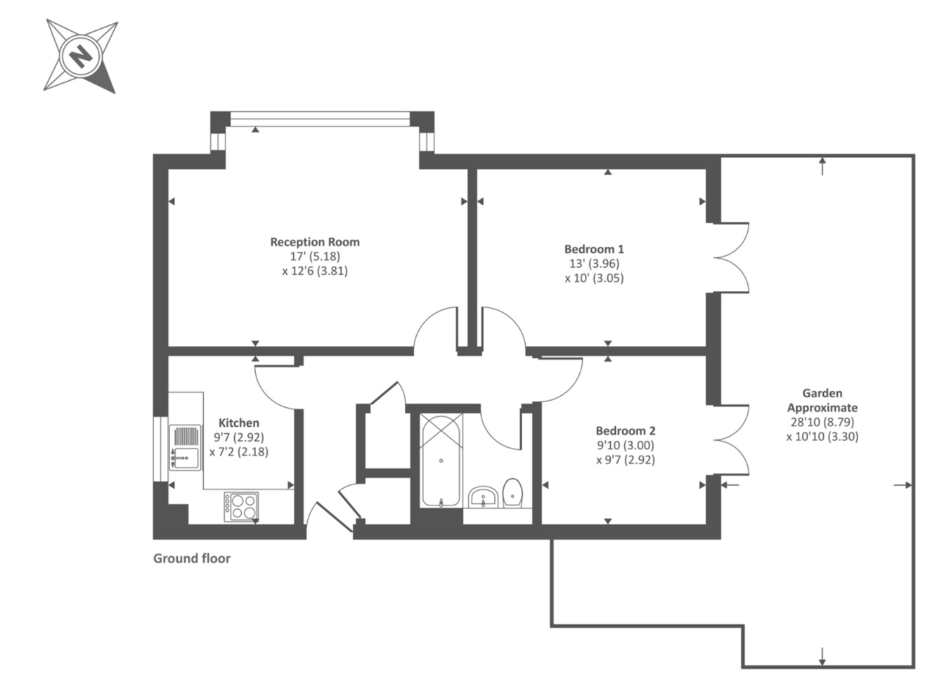 Additional image 12 of 2 Bed Flat, Holybrook, RG1, N1 7GU