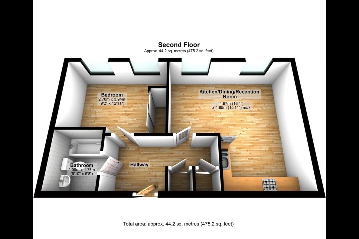 Additional image 5 of 1 Bed Flat, Queens Road, NG2, N1 7GU