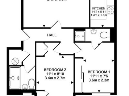 2 Bed Flat, Waterford House, UB7