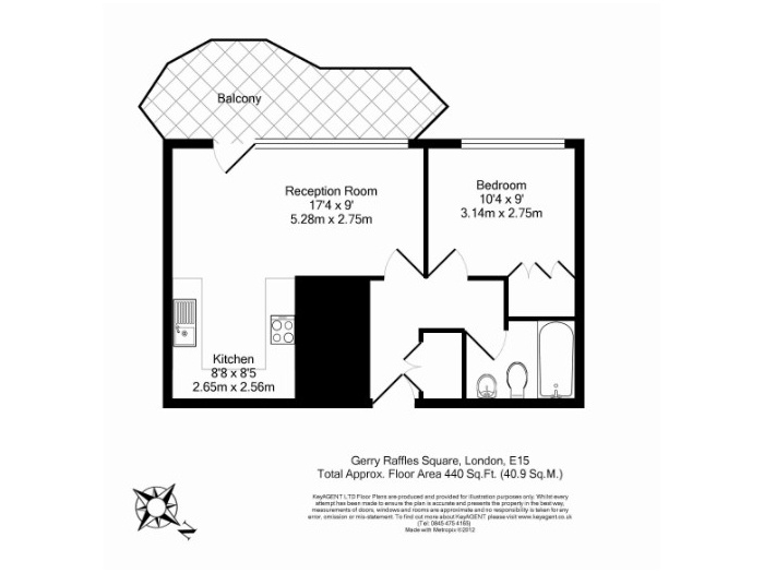 London - 1 Bed Flat, Gerry Raffles Square, E15 - To Rent Now for £1,800 ...