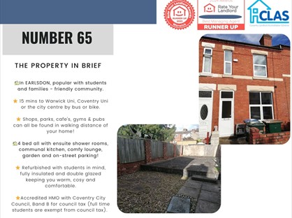 4 Bed Terraced House, Sir Thomas Whites Road, CV5