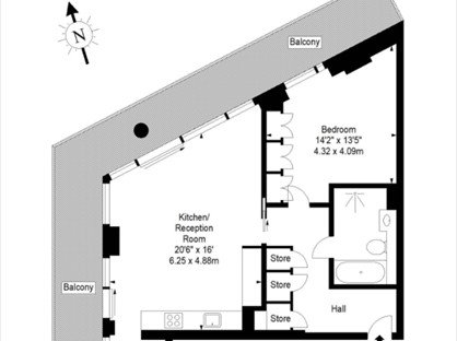 1 Bed Flat, Earls Way, SE1
