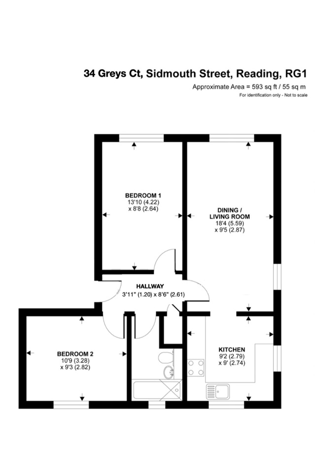 Additional image 12 of 2 Bed Flat, Greys Court, RG1, N1 7GU