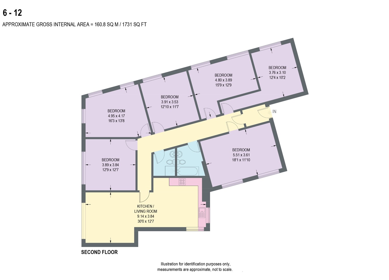 Additional image 20 of 6 Bed Flat, Bells Square, S1, N1 7GU