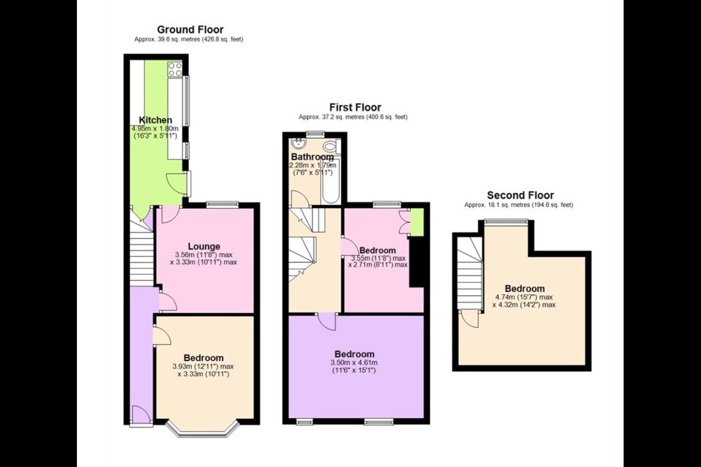 Additional image 6 of 4 Bed Terraced House, Tudor Grove Arboretum, NG1, N1 7GU