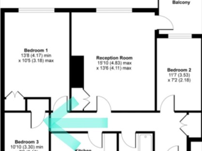 3 Bed Flat, Alpha Road, GU22