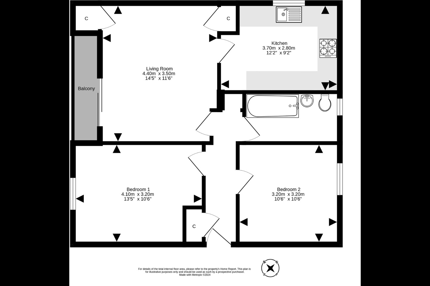 Additional image 9 of 2 Bed Flat, Oxgangs Green, EH13, N1 7GU