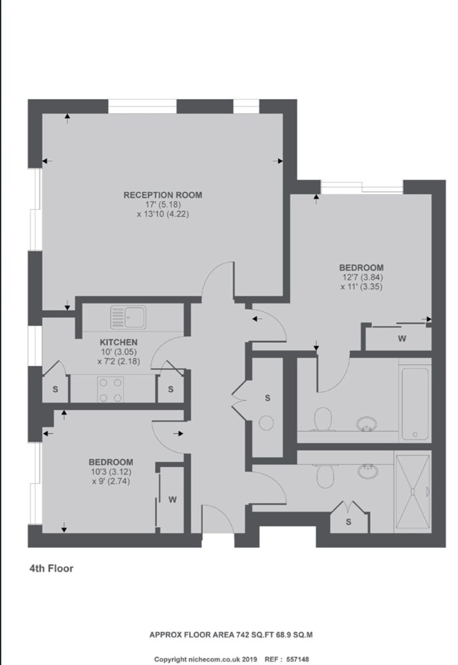 London - 2 Bed Flat, Point West Apartments, SW7 - To Rent Now for £ ...