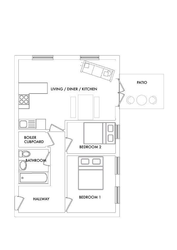 Additional image 6 of 2 Bed Flat, Schooner Way, CF10, N1 7GU