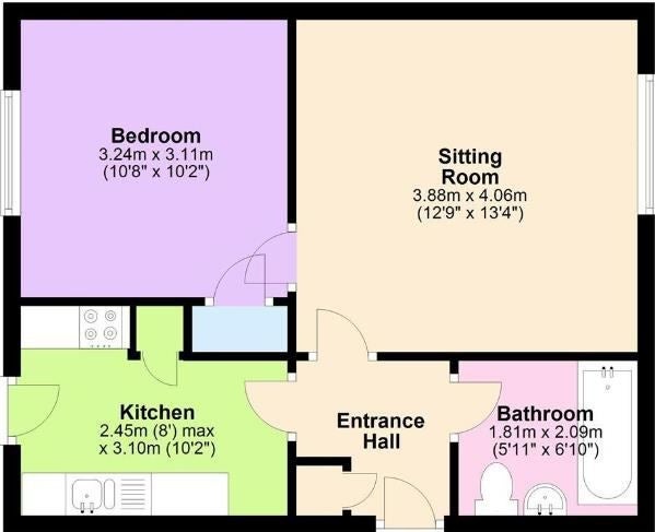 1 Bed Flat, Craydon Road, BS14, N1 7GU