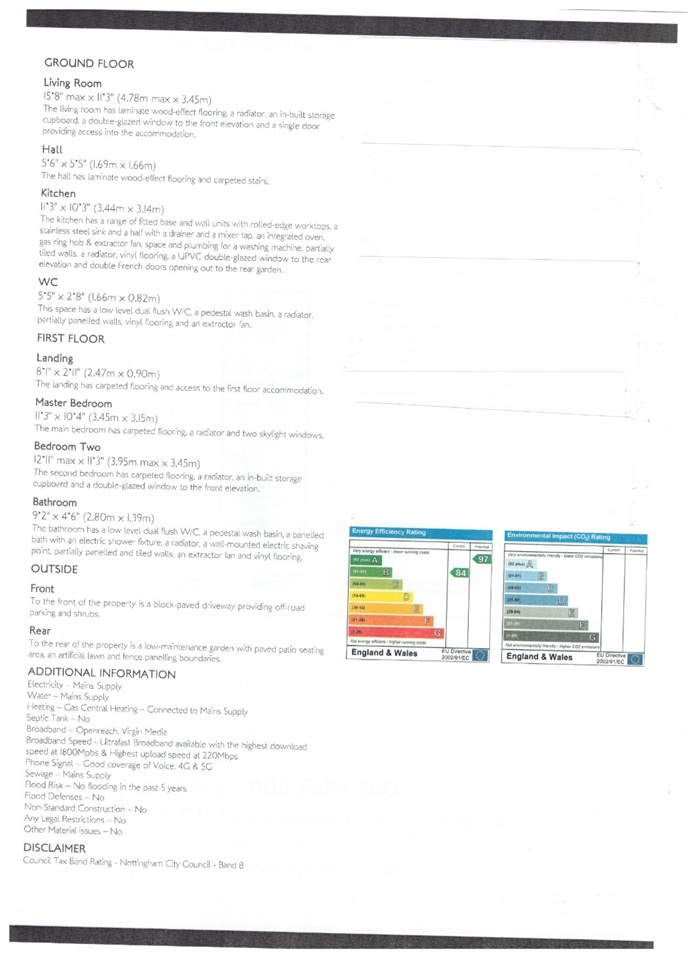 Additional image 5 of 2 Bed Terraced House, Perry Road, NG5, N1 7GU
