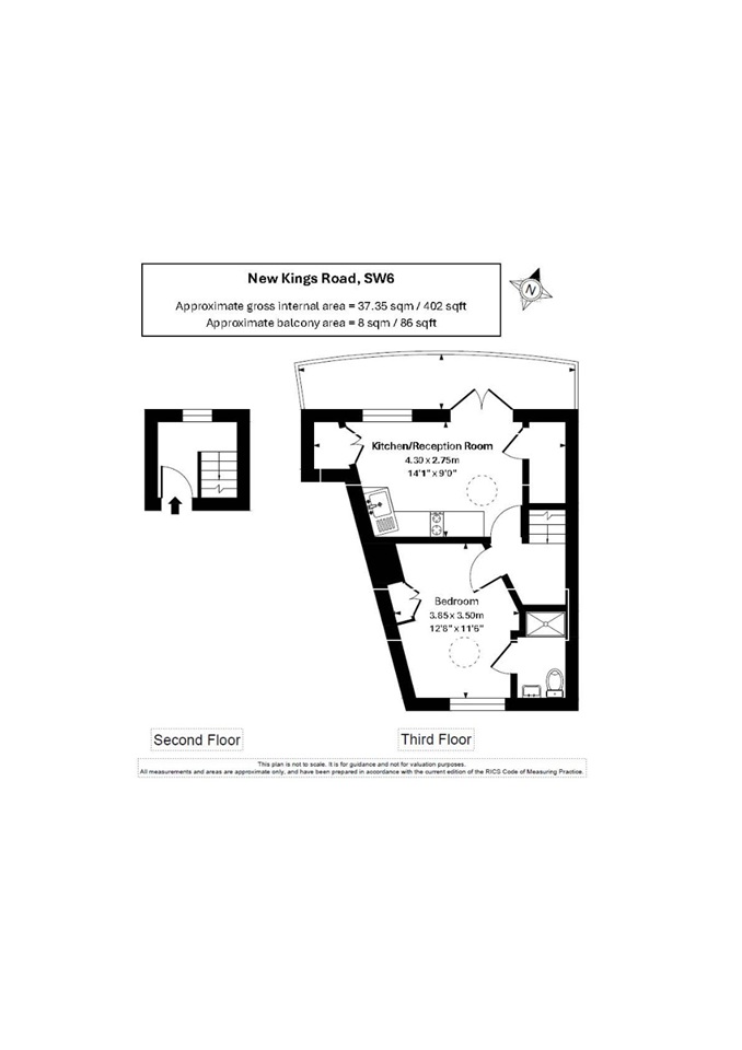 Additional image 7 of 1 Bed Flat, New Kings Road, SW6, N1 7GU