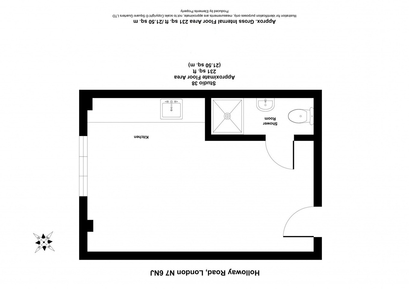 Additional image 4 of Studio Flat, London, N7, N1 7GU