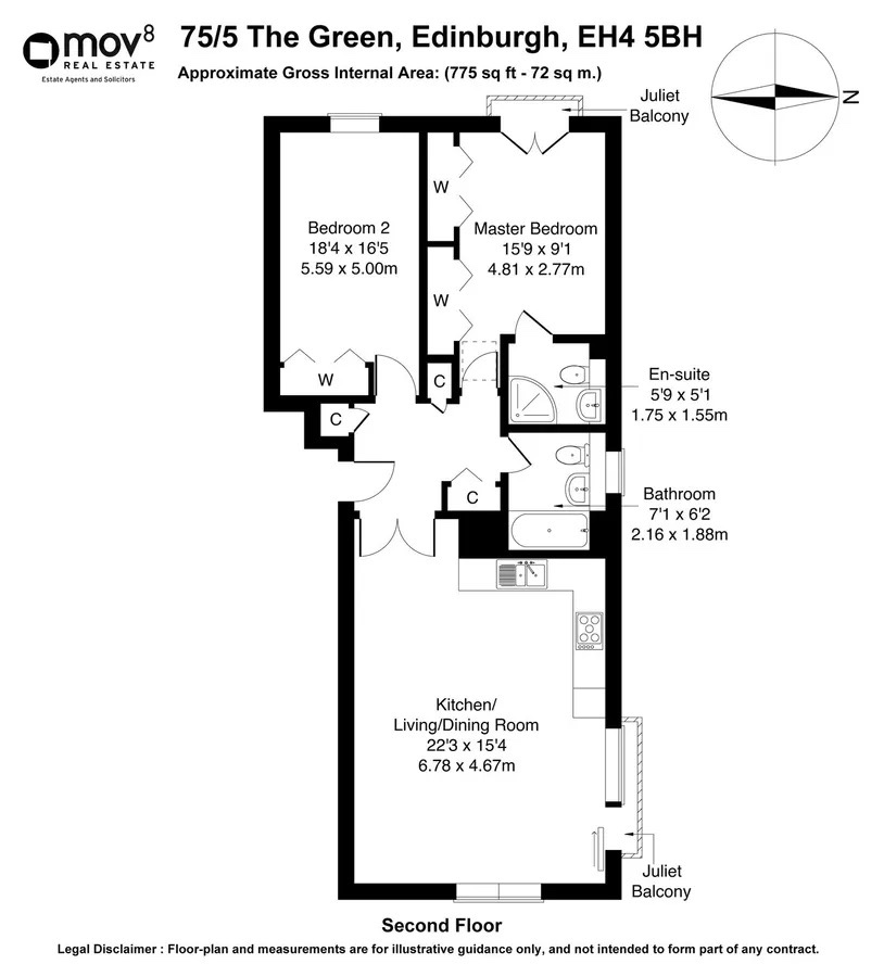 Additional image 18 of 2 Bed Flat, Davidson's Mains, EH4, N1 7GU
