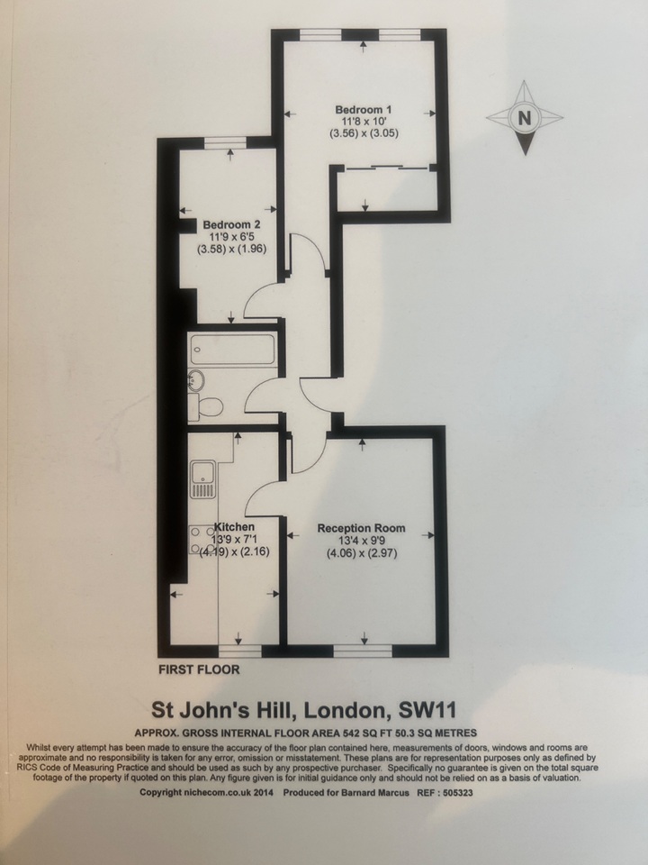 Additional image 8 of 2 Bed Flat, St. John's Hill, SW11, N1 7GU