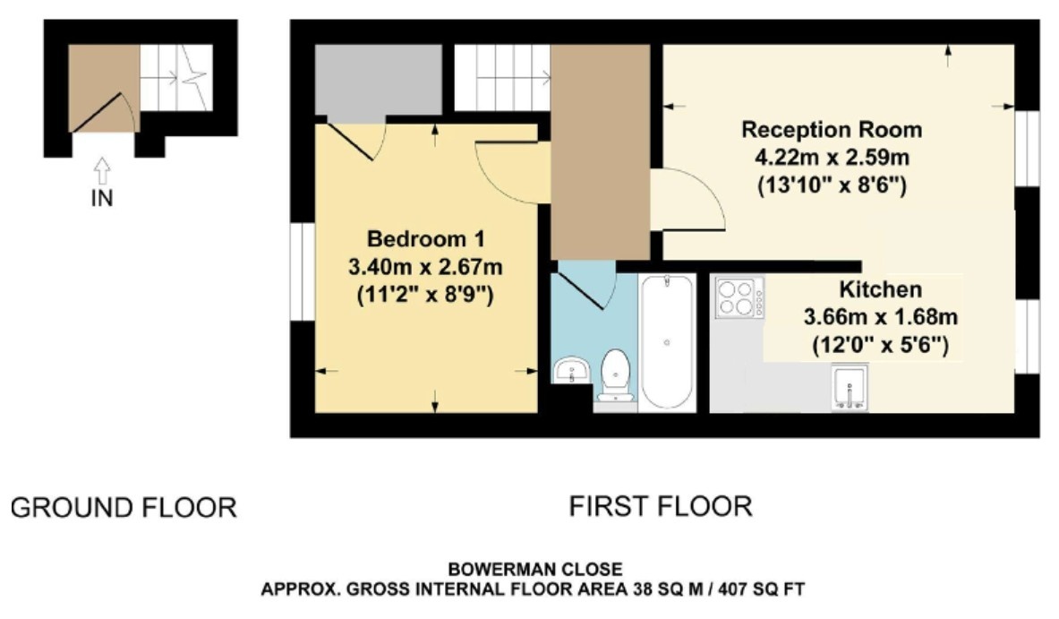 Additional image 14 of 1 Bed Maisonette, Bowerman Close, OX5, N1 7GU
